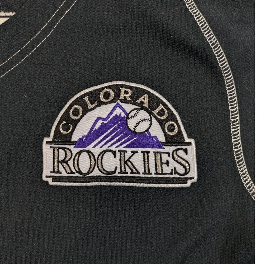 Nike Team Colorado Rockies Matt Holliday #5 Black Baseball Jersey Womens Size L